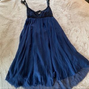 Alice and Olivia Backless Navy Dress